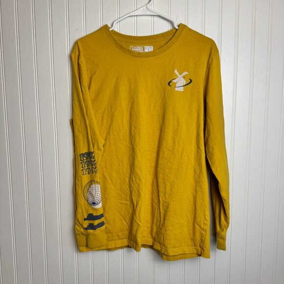 Dutch Bros yellow 1992 A Better World long sleeve tee size large unisex G28 - Picture 1 of 6